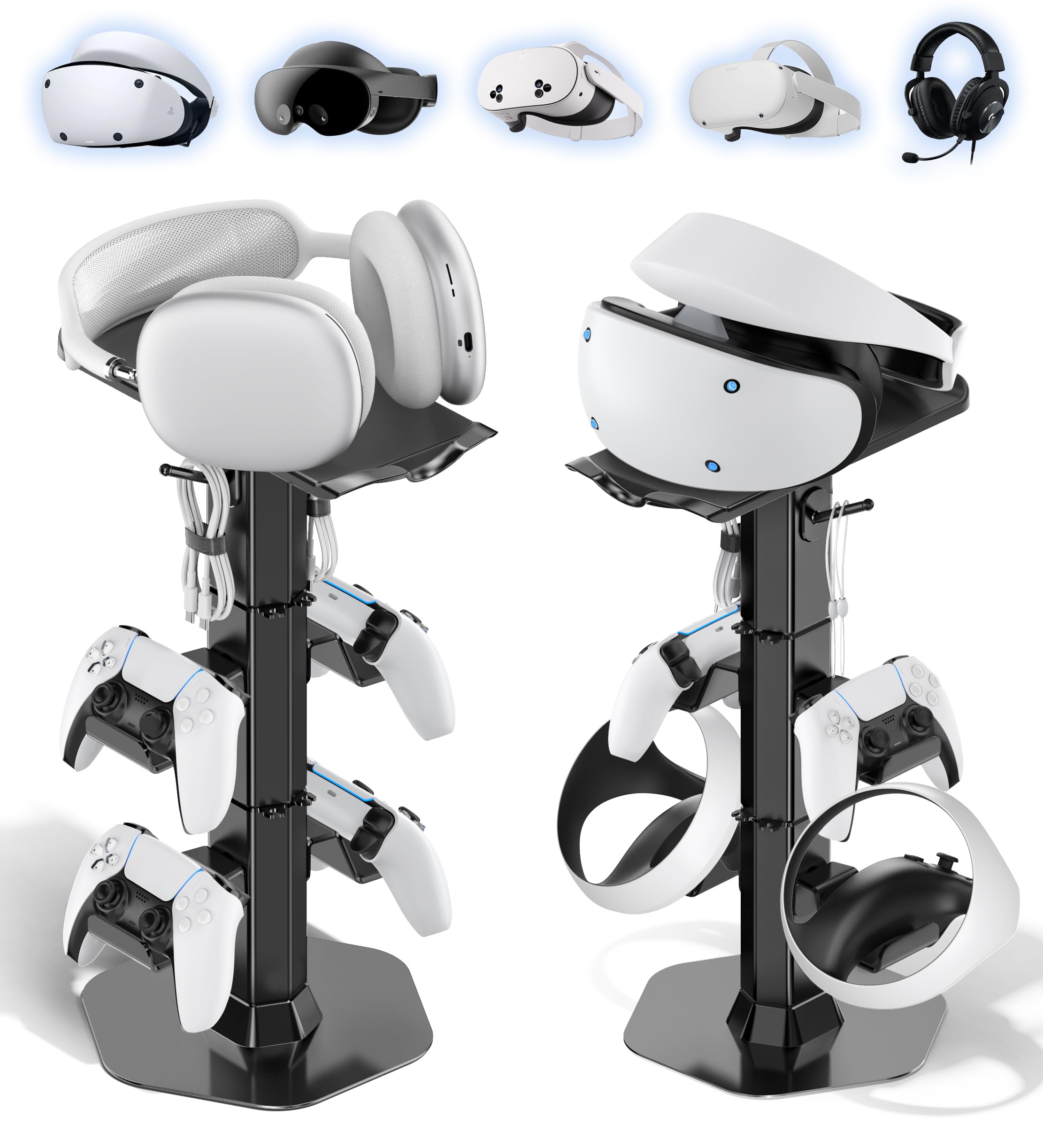 

Controller Game Controller Storage Headphone and Headset Holder for Easy to Sturdy and Compatible with a Wide Range of Controllers Stand, Rack, PSVR2, білий