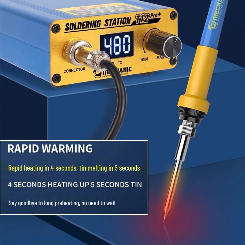 Repairman T12Pro+ Smart Soldering Station with Fast Heating & Adjustable Temperature Control for Phone Repair