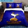 Set Biancheria da Letto Stampato Design Tottenham Hotspur F.C. 3 Pezzi Chiusura Copripiumino Include 1 Copripiumino & 2 Federe Set Biancheria da Letto Decorazioni per la Casa Regali