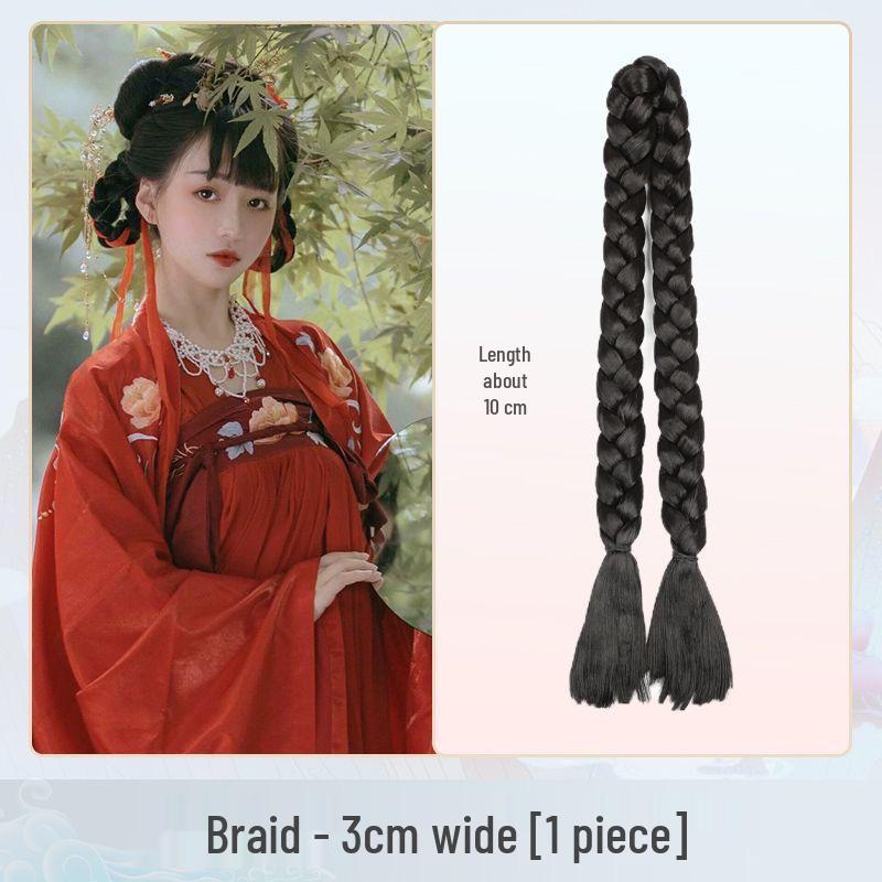 Chinese Style Braided Wig Bun for Bridal Hairstyles