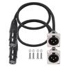 Xlrs Panel Adapter 3Pin Male Female Connectors Durability For Professional Sound Systems Studio Stage Installations
