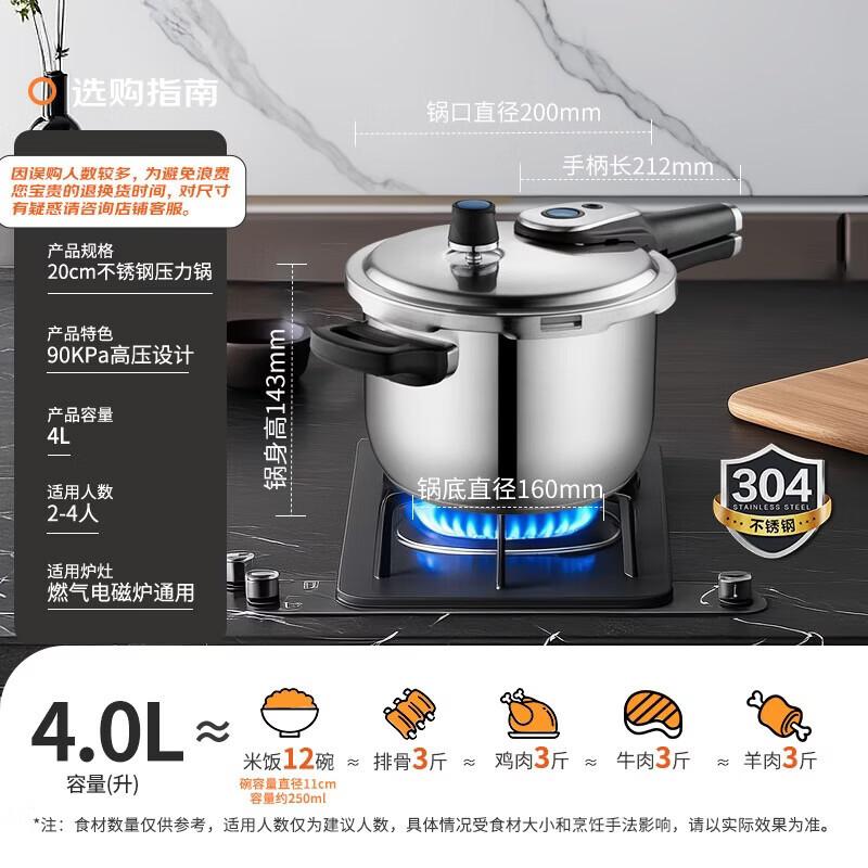 

ASD 304 Stainless Steel Smart Display Pressure Cooker