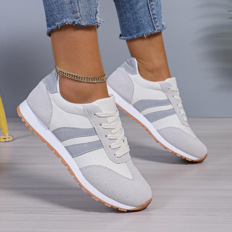 Women's Shoes Suede Leather Casual Shoes  New Women's Sneakers Lace Up Vulcanize Shoe Tennis Training Shoes  Mujer