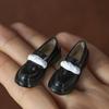 Mini Leather Doll Shoes 1 Pair 4*1.5cm for OB22 OB24 1/6 Licca Dolls Clothing Matching Dress Up Accessories