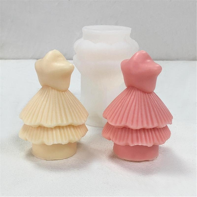 Flexible Silicone Mold Handmade Scented Candle Mould Star Christmas Tree Aromatherapy Jewelry Mold Home Decorations