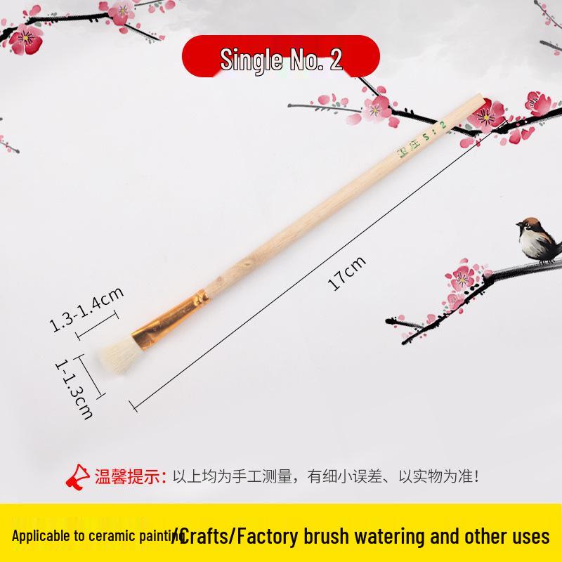 Pennello in Ceramica Qingshu Baojuan con Punta Morbida per Tracciatura Oro per Laccatura e Pittura Artigianale