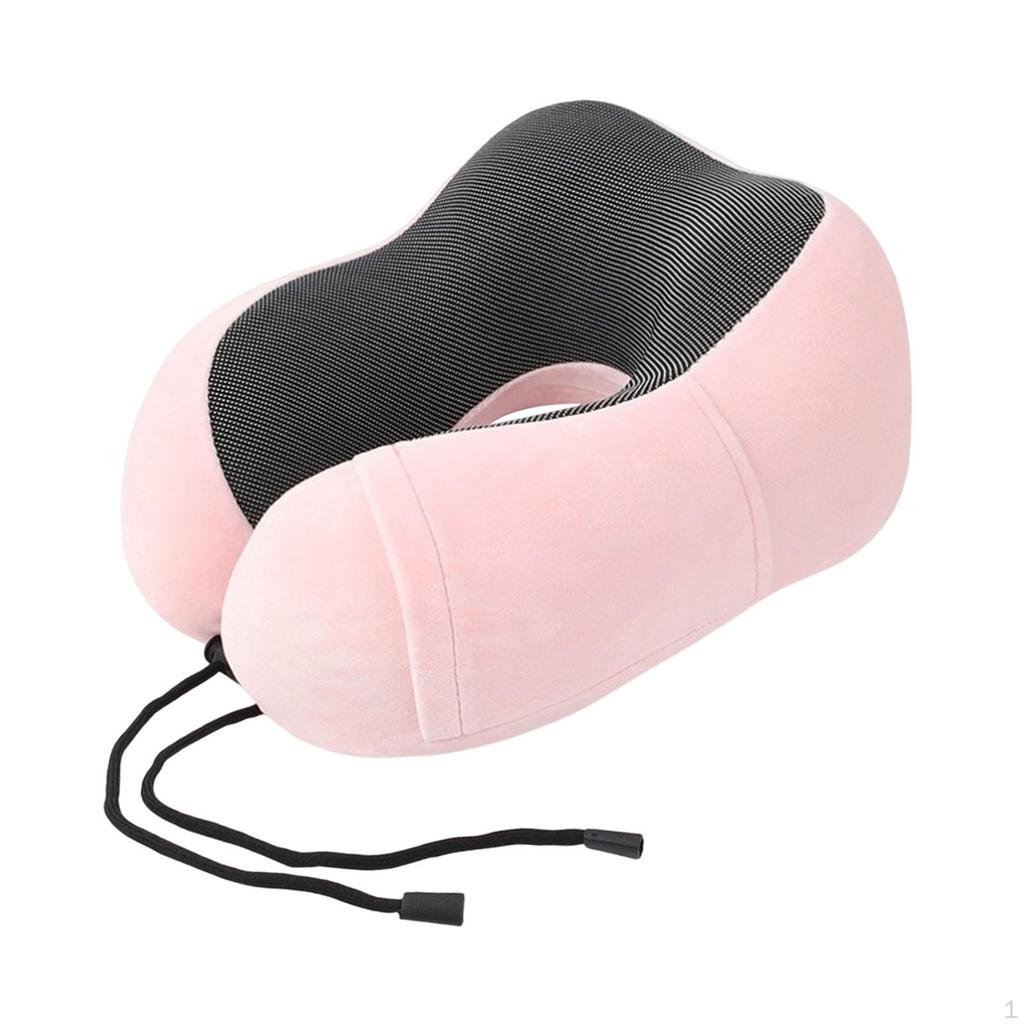 Travel Pillow Cervical Support Ultralight Portable Soft U Shaped Washable Cover for Sleeping