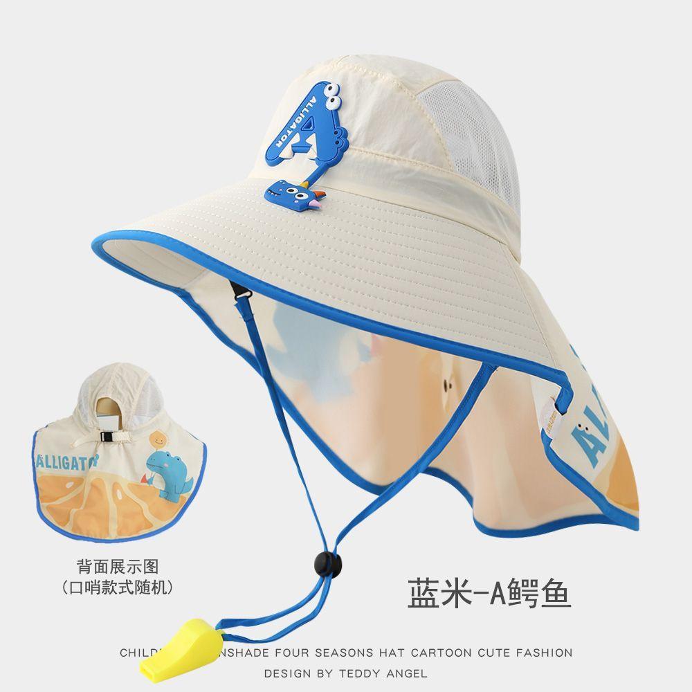 Sun Hat Children S Hat Cartoon Big Brim Summer Beach Sun Protection Breathable Sun Hat Outdoor Leisure Bucket Hat one size