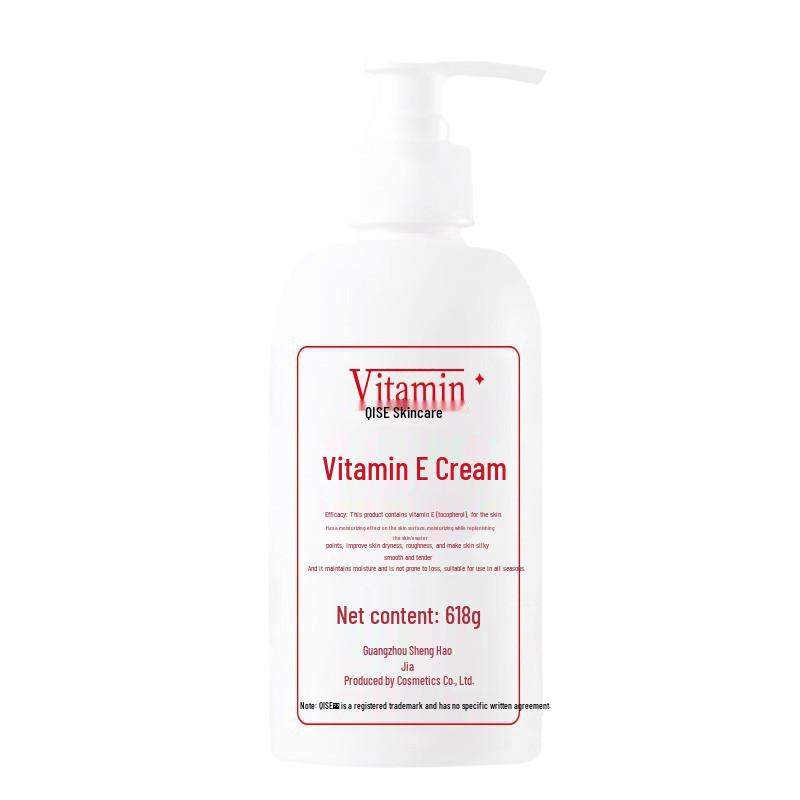 Vitamin E Moisturizing Cream for Face, Hands, and Body - Nourishing and Soothing Lotion (Large Capacity)