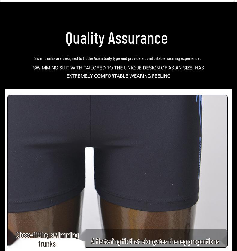 Banfei Men's Fashion Square Leg Swim Trunks - Print Pattern