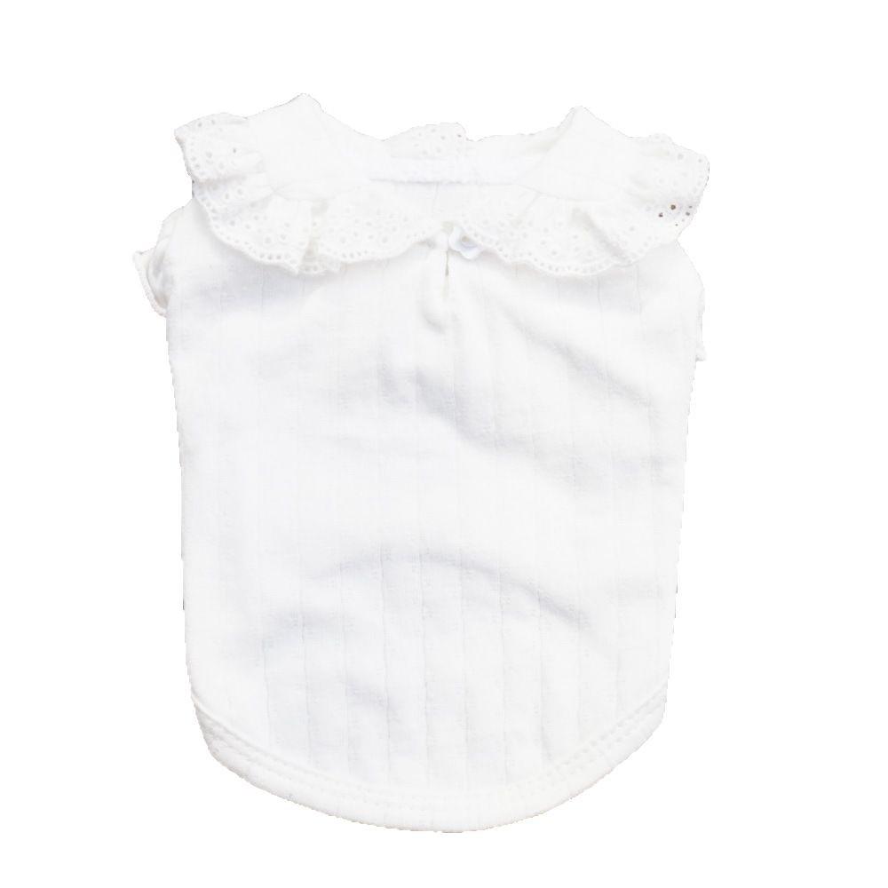 Pet Clothes: Handmade Double Layer Pure Cotton Baby Classic Peter Pan Collar
