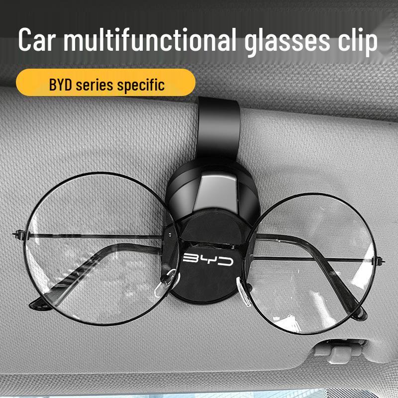 BYD Car Sun Visor Glasses Holder for Qinplus, Songpro, and Seagull Models