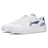 Li Ning Sycee Slip Resistant Cushioning Abrasion Resistant Height Increasing Low top Skateboard Shoes Men's White Blue AGCT339-4