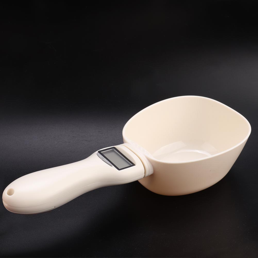 Portable Electronic Pet Cat Dog Food Measuring Weighing Spoon Kitchen Scale