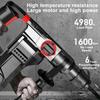 220V Multi-function Industrial Electric Drill Hammer Impact High Power Professional Rotary Hammer Puncher Demolition 4980W