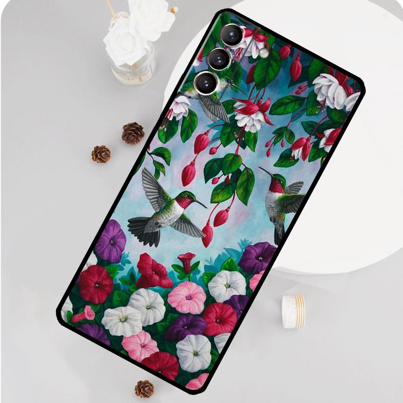 Hummingbird Phone Case For Samsung Galaxy S24 S26 Ultra S20 S21 S22 S23 S25 Plus S10 S25 FE Funda Cover