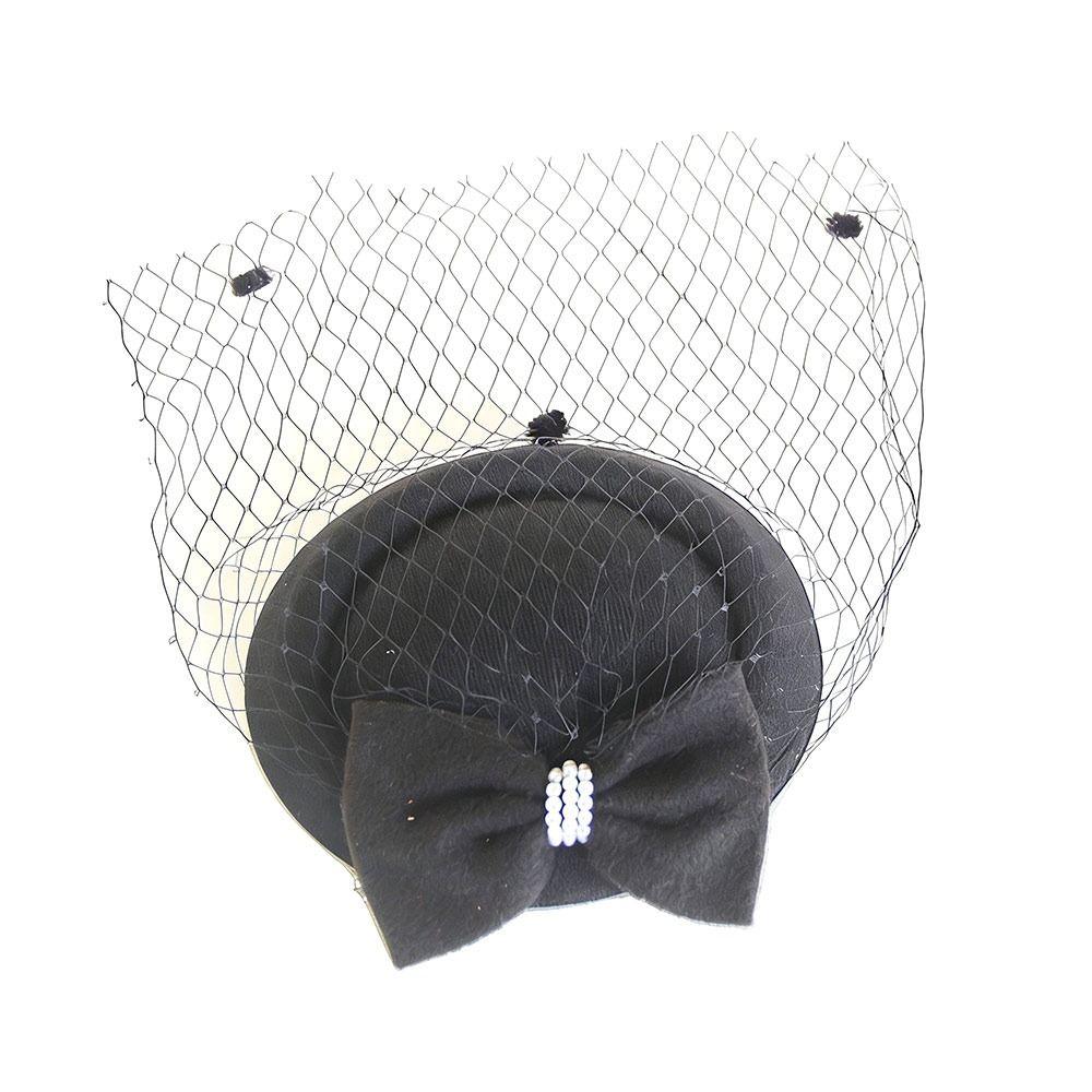 Nastri in Rete Cappello Vintage da Donna Fascia per Capelli Fascia in Feltro Fascinator Elegante Copricapo Matrimonio