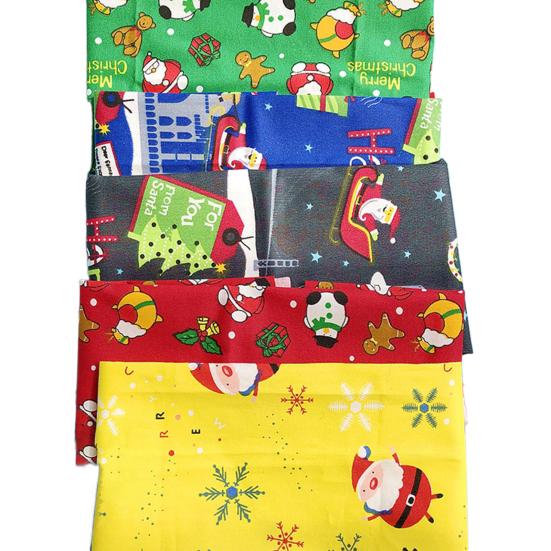 

5 шт. привлекательные различные узоры портативные рождественские лоскутные ручные швейные аксессуары для ткани для поделок 25*25cm