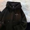 Men's Trendy Thickened Hooded Sweatshirt - Autumn/Winter Large Size, Youth Plus Velvet Warm Outerwear