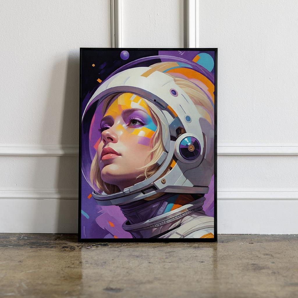 Astronaut Space Poster