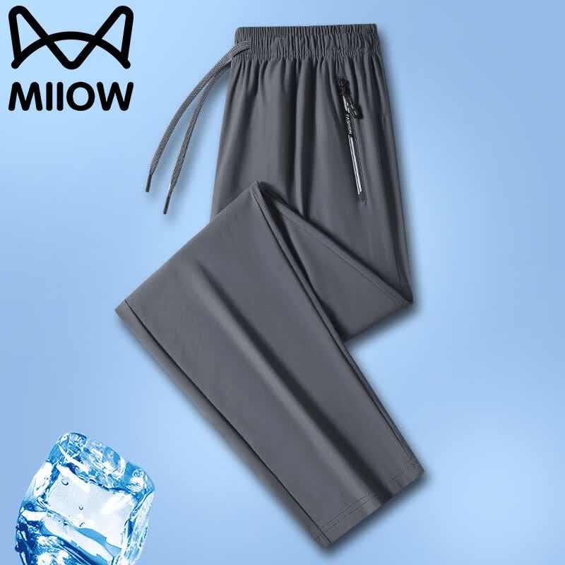 MiiOW Men s Ice Silk Quick-Dry Straight Leg Casual Pants 2XL
