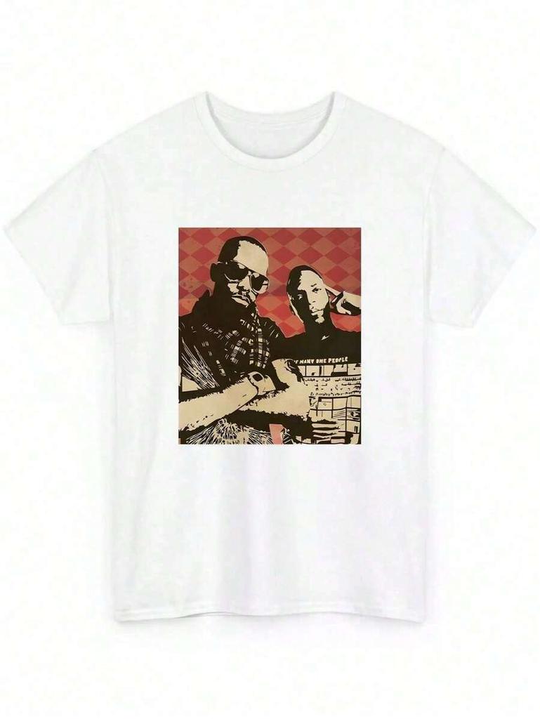 Dead Prez Retro Plakát Hip Hop Tričko HipHop Rapová Hudba Vintage Černobílé Unisex Tričko