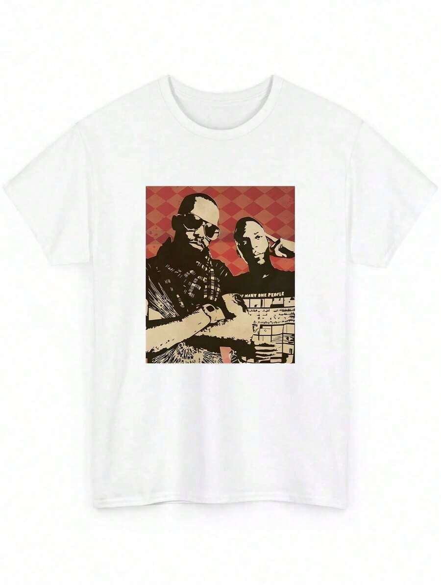 

Dead Prez Retro Poster Hip Hop T-Shirt HipHop Rap Music Vintage Black White Unisex T Shirt XXL