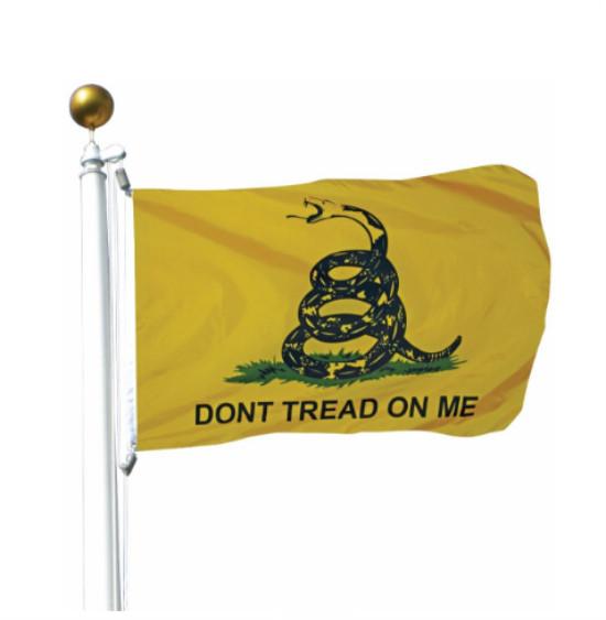 On Tread Dont Me Snake Banner Polyester Material Gadsden Flag For Events Patriot