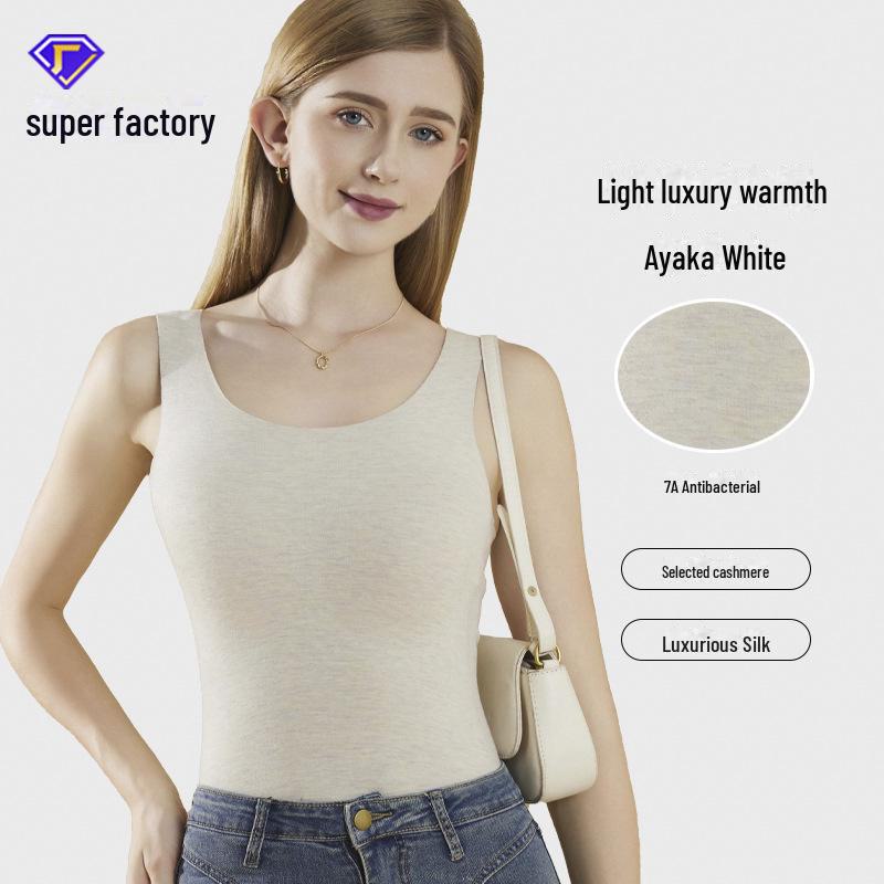 

Женский терможилет из кашемира, шелка и бархата XXXL