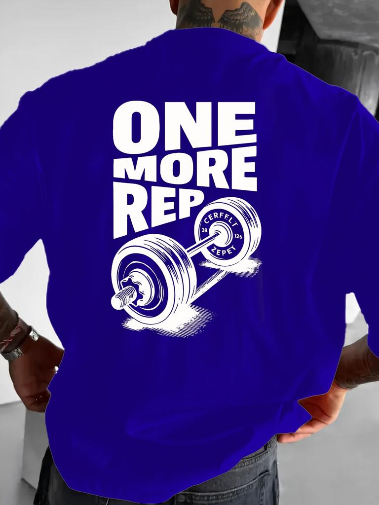 2026 New Years New Mens Printed Short Sleeves Fashion Short Sleeves for Going Out Dating ONE More REP
