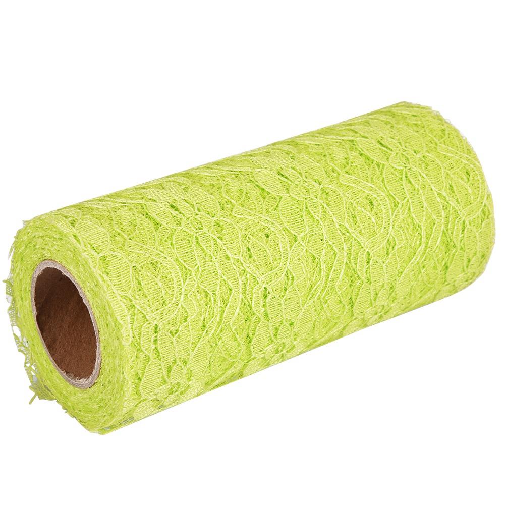 10 Yard   Wedding Party Decoration Table Runner Chair Sash Floral Lace Tulle Roll (Red)
