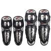 PRO-BIKER Motorcycle Protective Gear Set Stainless Steel Elbow Knee Pads Safety Crash Protection Off-Road Street Riding