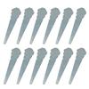 Masonry Line Pin Set 12-Piece Metal Bricklaying Aid Brick Layout Pins for Wall Building, Planter Projects, Fence Work