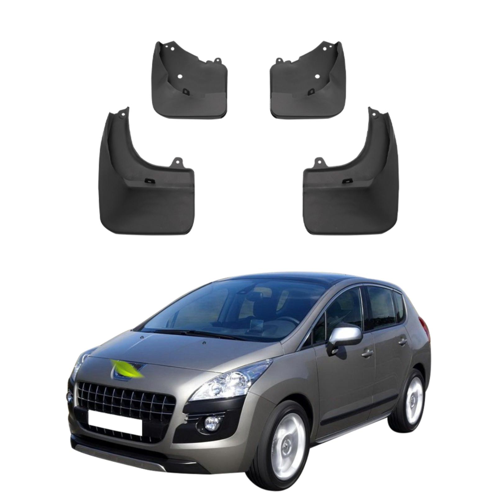 

4PCS Car Mud flaps Splash Guards Mudguards Car Mud Flaps Compatible with Peugeot 3008 2008 2009 2010 2011 2012 2013 BZ-02 чёрный