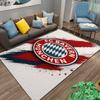 """FC Bayern München Logo Teppich mit rotem und blauem Pinselstrich-Design""" Geeignet für den Einsatz als Anti-Rutsch-Matte für Wohnzimmer, Schlafzimmer, Sofas"""
