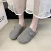 Fashion Classic Fashion Women's Suede Mules Slippers Men Clogs Cork Insole Sandals with Arch Support Outdoor Beach Slides Home Shoes