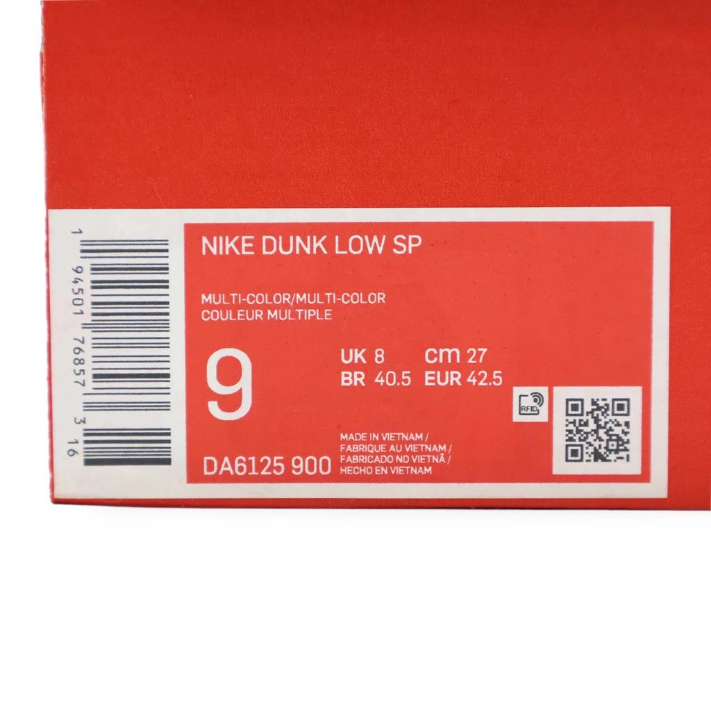 DA6125-900 Nike Dunk Low City Market Red White Beige Multi Green Yellow (Men's)
