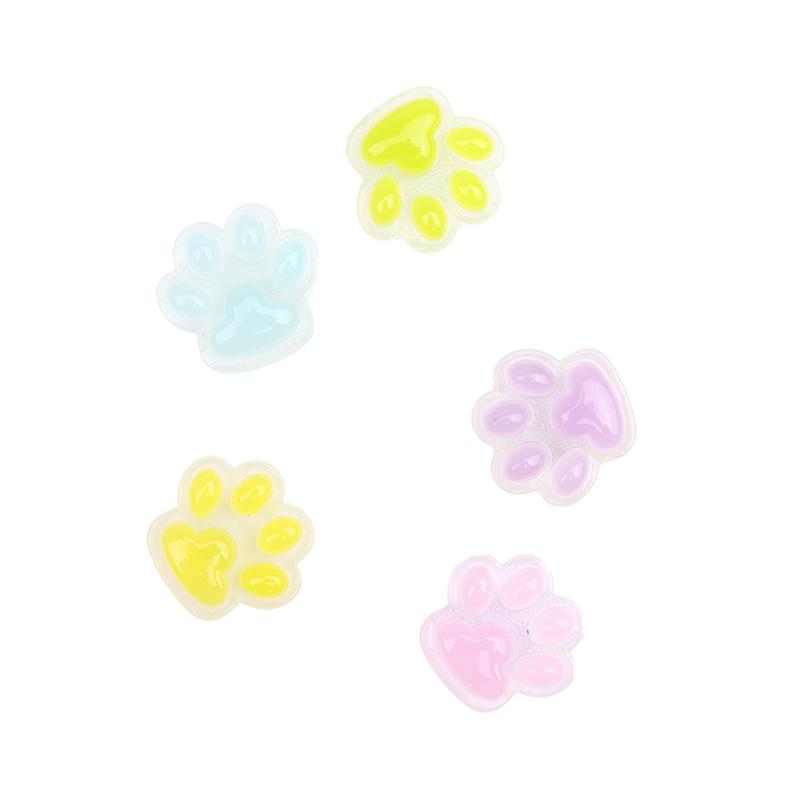 Glow-In-The-Dark Cat Claw Toilet Press Button Long Nail Protector For Women Toilet Bath Room Water Press Flush Button