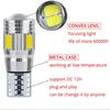 10pcs LED Interior Xenon White Blue Yellow Lamps CANBUS 6SMD 5630 Lens Projector Solid Aluminum Bulbs Side Marker Parking Light