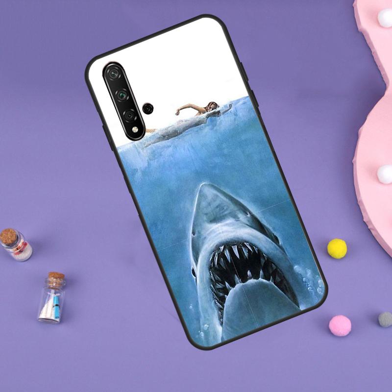 Jaws 1975 Movie Poster Case For Huawei Nova 11i 3i 7i 5T 11 9 10 SE Y60 Y61 Y70 Y90 Y91 P20 P40 Lite P30 Pro Cover