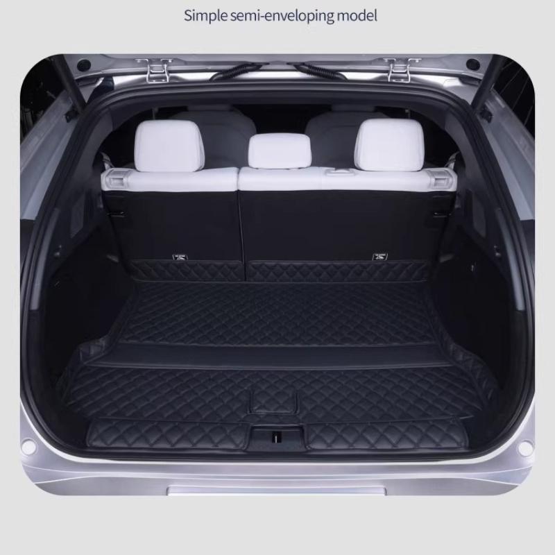 For Xpeng G6 2026 2025 2024 Car Boot Mat Rear Trunk Liner Cargo Protection Leather Trunk Mat Interior Modification Accessories