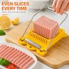 Stainless Steel Kitchen Egg Cutter Food Slicing Tool for Banana Cheese Strawberry Luncheon Meat Fruit Preparation