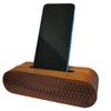 belaDESIGN Smartphone Speaker Natural No Power Supply Simply Place Your Wooden Smartphone Speaker Black Walnut Stand, Wood, Required, (WS1710D Brown,