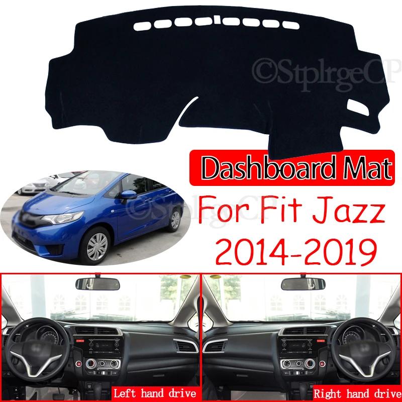 Anti-Slip Mat Dashboard Cover Pad Sunshade Dashmat Protect Carpet Accessories GK5 2016 2017 2018 for Honda Fit Jazz 2014~2019