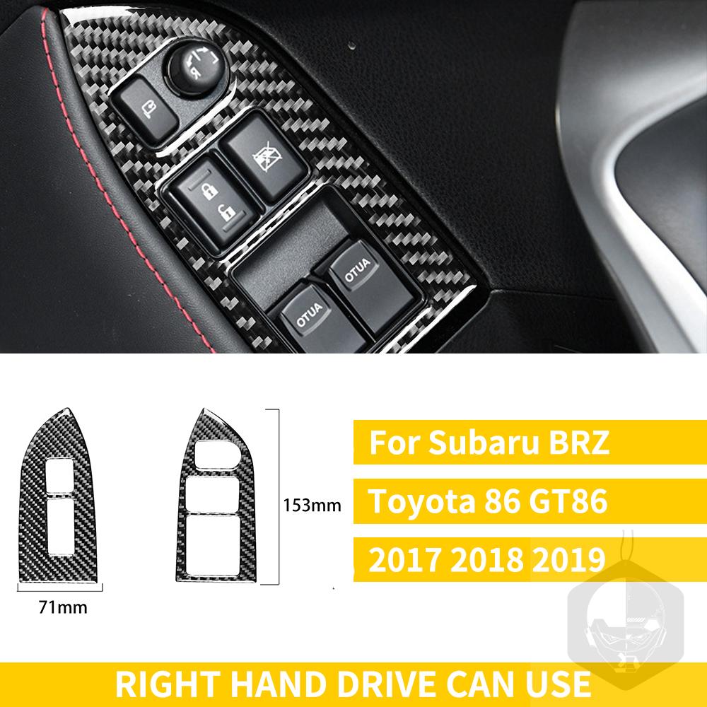Pro Subaru BRZ Toyota 86 GT86 2017 2018 2019 Carbon Fiber Car příslušenství Držák řadicí páky Obložení klimatizace