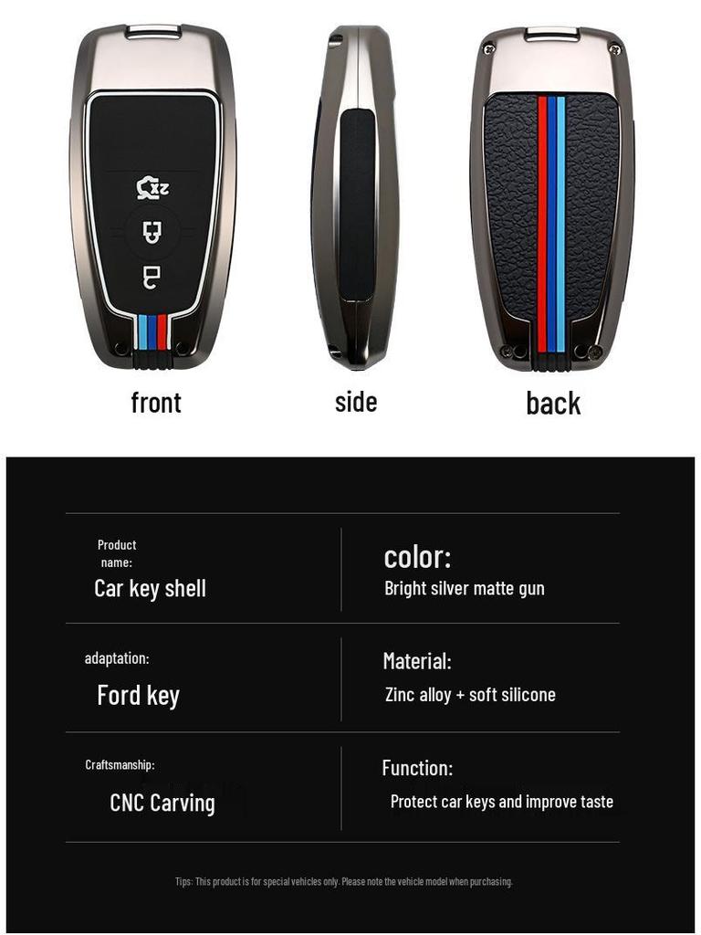 2020 Ford Escape & 2022 Mondeo Edge Two-Button Car Key Case