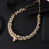 Natural Freshwater Small Pearl Necklace 18k Gold Plated Luxury Design Handmade Necklace Women Jewelry GN0235