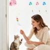 Automatic Retractable Cat Teaser Toy with Hanging Feather Attachment Adjustable Length Interactive Pet Toy for Cats Indoor Play and Exercise