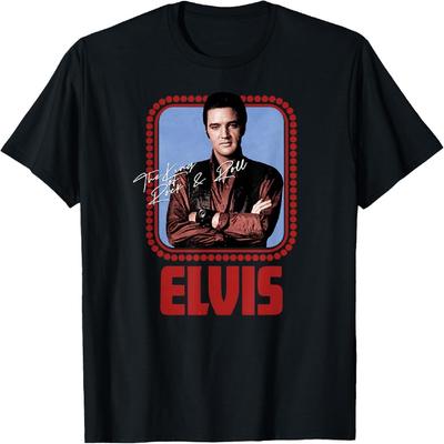 T-shirt Ufficiale Elvis Presley Rock N Roll Script
