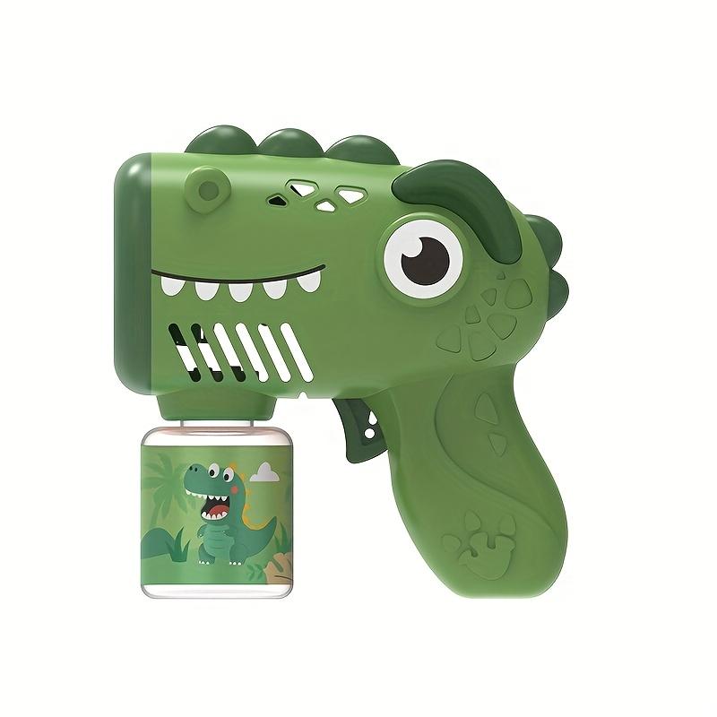 

Новый автоматический электрический пистолет для пузырей 2025 года, ручная машина для пузырей, игрушка в подарок, батарейки не требуются, 3 красочных дизайна динозавров с милыми выражениями, зелёный